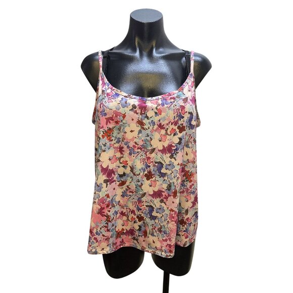 NWT Johnny Was Vintage Sheer Floral Pink Blouse w/Ruffled Collar Size L - Picture 9 of 13